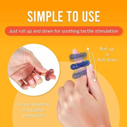 BunMo Spiky Sensory Rings 3pk – Acupressure Rings - Fidget Ring for Adults – Sensory Stimulation & Finger Comfort – Durable & Portable - Spiky Fidget Ring - Stocking Stuffers for Teen Boys thumbnail 7