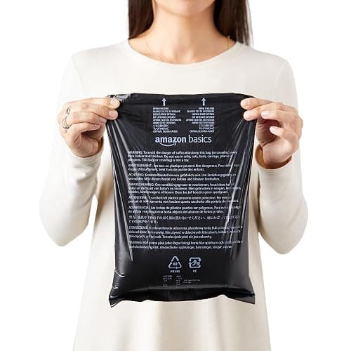 Amazon Basics Dog Poop Leak Proof Bags with Dispenser and Leash Clip, Unscented, 13" x 9" Large Size, 300 Count thumbnail 5
