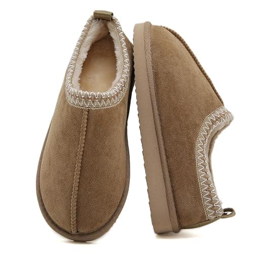 SMajong Women's Fuzzy Slippers Cozy Memory Foam House Shoes Winter Warm Loafer Slippers Indoor - Image 1