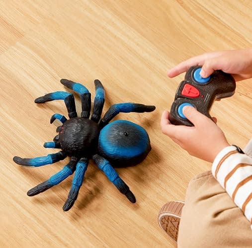 Terra by Battat – Remote Control Tarantula for Kids with LED Eyes – Realistic Spider Toy with Moving Legs, Fast Speed & 360° Spin – Blue RC Animal for Boys & Girls 6+ Years thumbnail 8