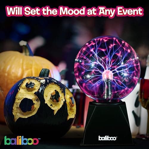 6" Plasma Ball Light – Touch Activated Lightning Globe thumbnail 5