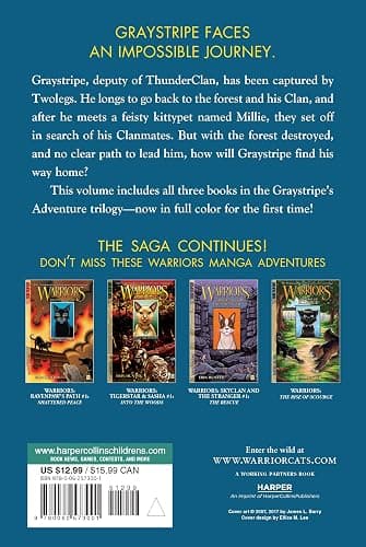 Warriors: Graystripe's Adventure: 3 Full-Color Warriors Books in 1: A Full-Color Graphic Novel Collection of Adventures in the Warriors Universe thumbnail 2