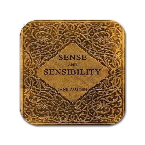 6 coasters with Complete Novels of Jane Austen Six Coffee Mug Coasters with Complete Novels of Jane Austen's book designs. (Book Title) thumbnail 6