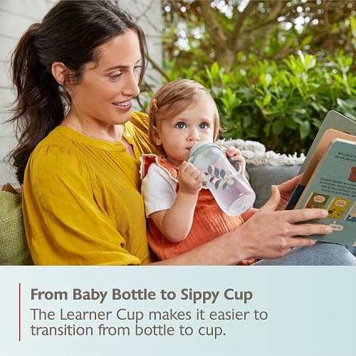 NUK Learner Cup 6+ Months Timeless Collection Amazon Exclusive 10 Oz – BPA Free Spill Proof Sippy Cup 2 Count (Pack of 1) - Timeless Collection - 2 Pack - 2 Pack thumbnail 8