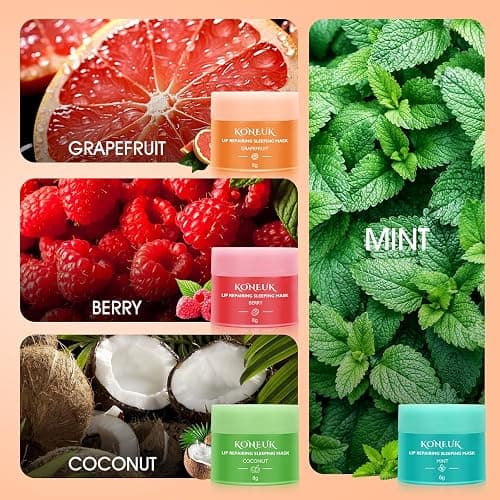 12 Pack Lip Sleeping Mask Set, Overnight Lip Treatment, Nourish and Hydrate Lip Mask With Vitamin C and Coconut Oil, Lip Balm for Dry Lips, Reduce Lip Lines and Improve Lip Color thumbnail 4