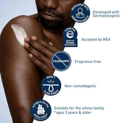 CeraVe Moisturizing Cream, Face Body Moisturizer, Normal to Dry Skin, 8 Fl Oz thumbnail 2