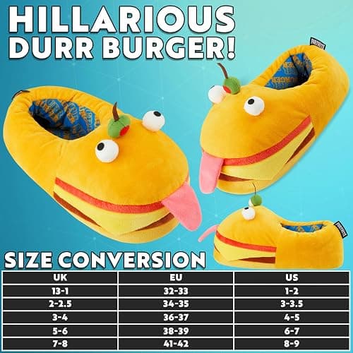 Fortnite 3D Slippers for Boys, US Size 1-9, Fuzzy Non Slip House Shoes, Indoor Kids Slippers, Gamer Gifts for Boys thumbnail 6