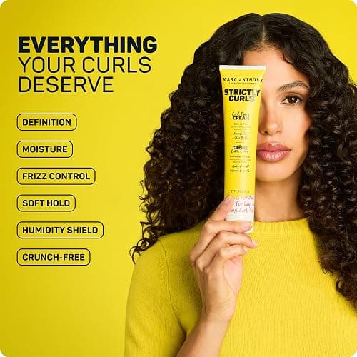 Marc Anthony Curl Defining Styling Cream for Curly Hair, Strictly Curls - Moisturizing Hair Defining Cream Softens & Detangles Coarse, Frizzy Curls with Shea Butter - Styling Product Reduces Frizz thumbnail 2