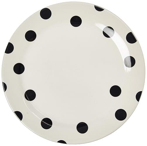kate spade new york Deco Dot Dinner Plate, 1 Count, White - Image 1