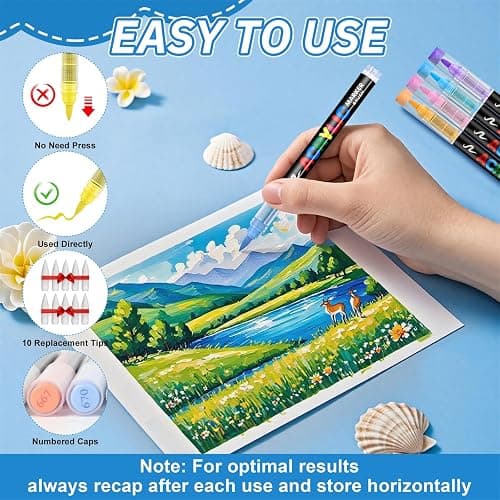 Guangna 240 Acrylic Paint Markers thumbnail 4