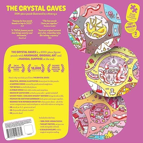 Magic Puzzles 3-Pack • Series Two • The Busy Bistro, The Crystal Caves, & The Forest Feast • 1000 Piece Jigsaw Puzzles from The Magic Puzzle Company thumbnail 7