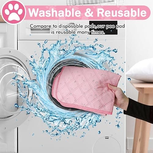 Siedihit Dog Cat Playpen, Puppy Pet Playpen Indoor for Small Dog Crate Tent Cage Outdoor, Portable Pop Up Dogs Enclosure Kennel with Carrying Case for Dogs/Cats/Rabbits(Pink, Small with pad) thumbnail 7