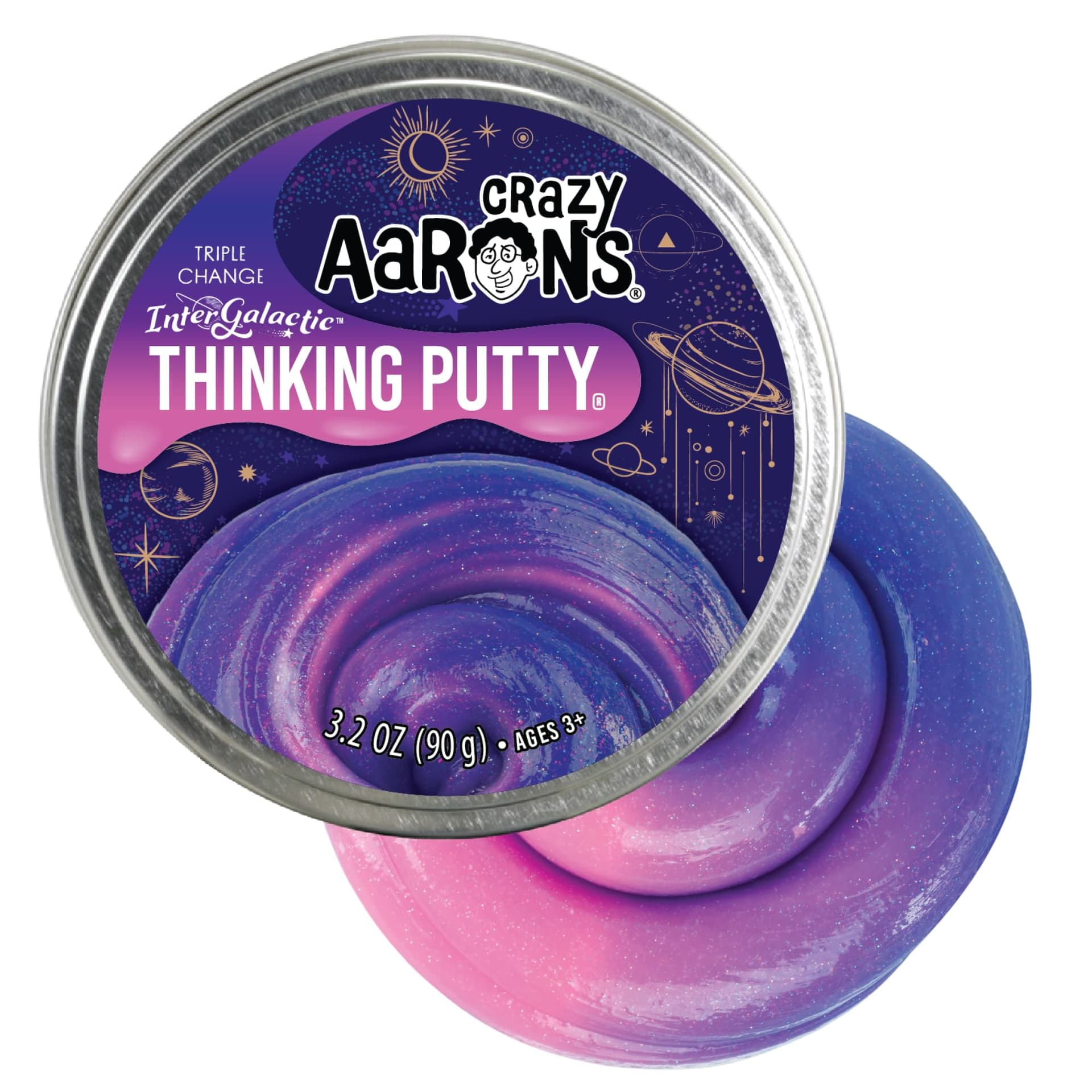 Crazy Aaron's Putty Intergalatic Trendsetters Thinking Putty,Pruple - Image 1