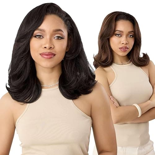 Outre Quick Weave Synthetic Half Wig - Poppy (DR CHOCOLATE SWIRL) thumbnail 2