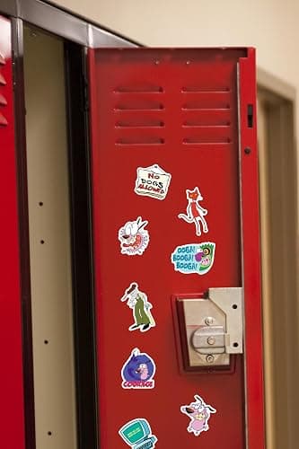 Courage The Cowardly Dog 50ct Vinyl Large Deluxe Stickers Variety Pack - Laptop, Water Bottle, Scrapbooking, Tablet, Skateboard, Indoor/Outdoor thumbnail 6