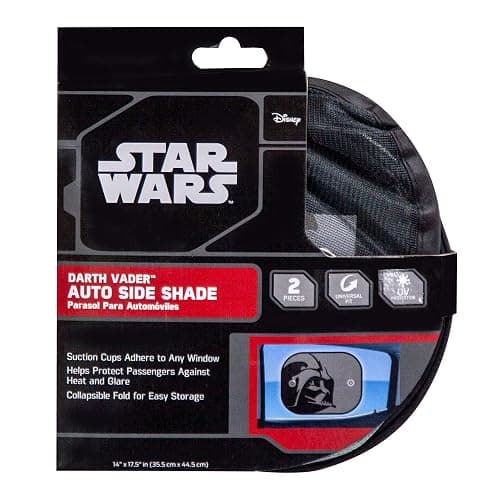 Plasticolor 003746R01 Star Wars Darth Vader 2-Piece Magic Car Truck SUV Spring Side Window Sunshade, 14"x17.5" thumbnail 3