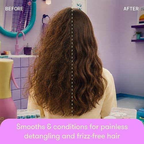Frida for Kids Leave-In Conditioner & Detangling Mist, Kids, 8 oz | Leave-in conditioner with panthenol detangles all hair types, softens strands and helps reduce breakage during brushing. thumbnail 2