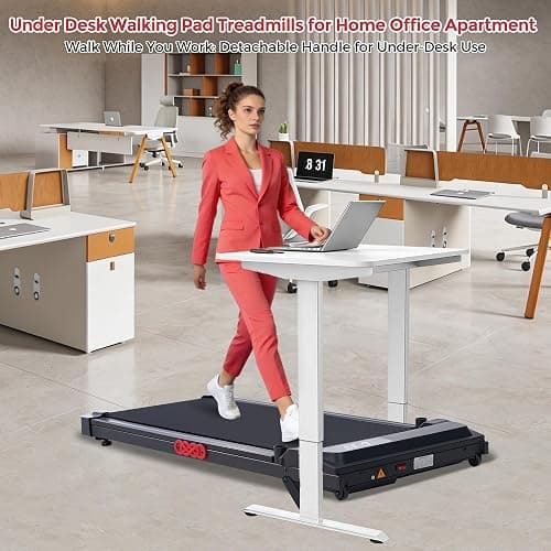 MCRG Walking Pad with Incline, Portable Treadmill with Handle Bar for Home | 2026 Upgrade Electric Walking pad Treadmill for Home Small, Mini Under Desk Treadmills for Exercising, 0.6-7.6MPH, 350LBS thumbnail 8