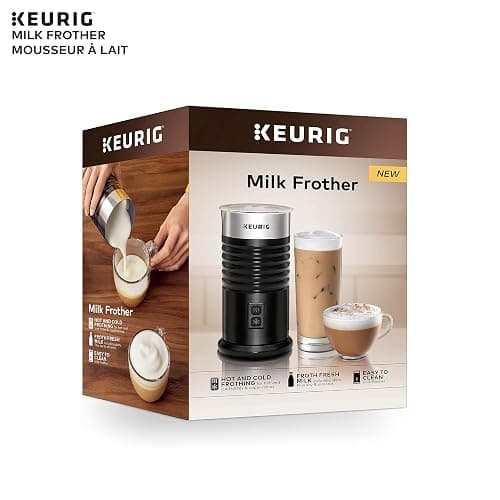Keurig Milk Frother For Lattes And Cappuccinos, Features Hot And Cold Function, Black thumbnail 8