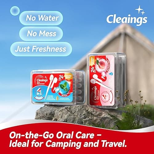 cleaings® Mini Disposable Toothbrush Set with Toothpaste – Travel Essentials, Portable Toothbrush for Women & Men, Camping, Road Trip, Vacation, 24 Count-Mix Flavor（Pack of 1） - Mix Flavor - 1 thumbnail 5