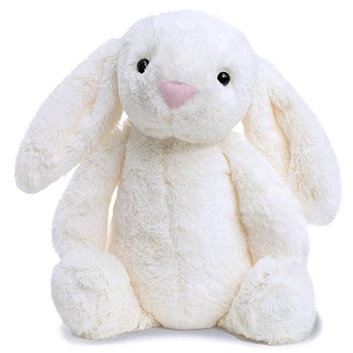 FREND White Bunny Stuffed Animal, Cute Plushies for Women and Kids, Soft Bunny and Rabbit Plush Toy Gift, Adorable Stuffed Animal for Babies and Girls - Image 1