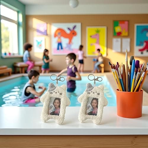 2Pcs White Photocard Holder,Cartoon Plush Photocard Holder Outdoor Girl Korean Style ID Card Cover Protective Case Card Sleeve Student Rabbit Identification Badges Supplies, Office and School Supplies thumbnail 6
