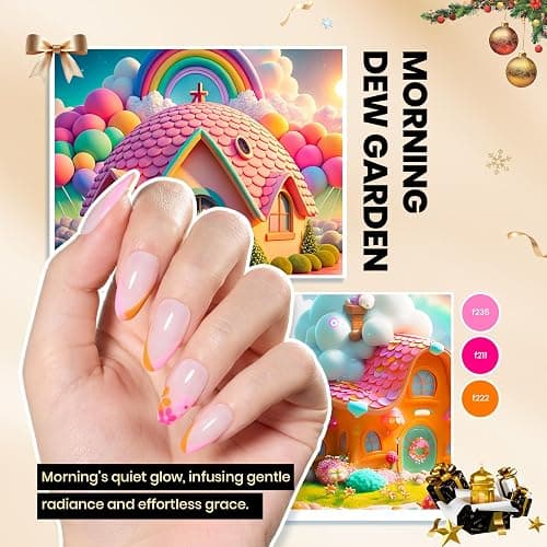 Beetles Gel Nail Polish Kit with U V Light - 80Pcs Color Enchantment 55 Colors Gel Polish Starter Kit with Base Top Coat DIY Nails Supply Stickers Manicure Tools Christmas Gift for Women Teens Girls thumbnail 6