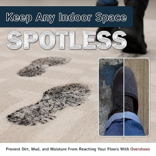 The Felt Store Indoor Overshoes for Men and Women – Winter Boot Covers, Slip-Resistant Felt Shoe Covers for Cold Weather, Snow, and Holiday Use thumbnail 2