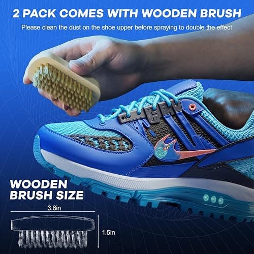 Shoe Protector Spray, Rain & Stain Waterproof Spray 8.45 OZ Nano Protectant for Sneaker, Nubuck, Canvas, Suede Shoes thumbnail 7