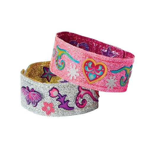Melissa & Doug Design-Your-Own Bracelets with 100+ Sparkle Gem & Glitter Stickers, Kids Snap Bracelets, Stickers & Jewelry Crafts, Preschool Toys for Girls & Boys Ages 4+ thumbnail 3