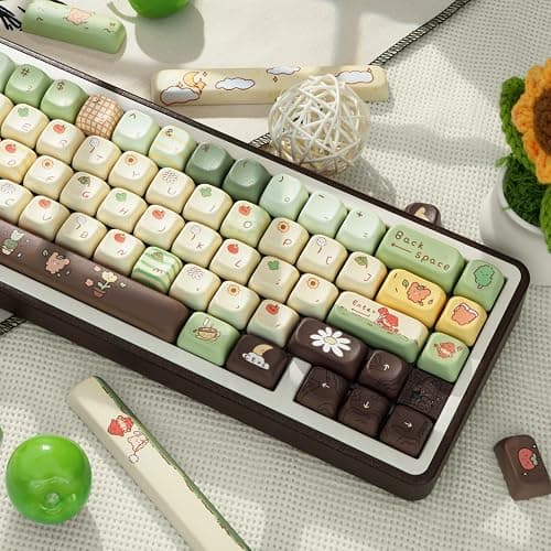 COOMICKEY Cute Keycaps, Thick PBT Keycap FOA Profile, 149 Keys Keyboard Keycaps, Dye-Sublimation Keycap Set Compatible with 60% 75% 96% 100% Cherry Gateron MX Switches Mechanical Gaming Keyboard thumbnail 6