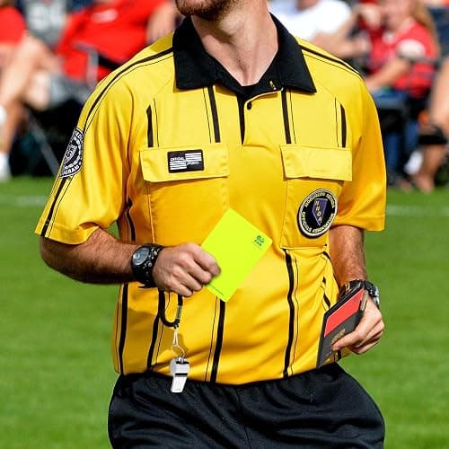Cosmos Soccer Referee Card Set Red Card Yellow Card Wallet Set with Metal Referee Whistle & Score Sheets, Soccer Referee Accessories Kit for Soccer Football Match Sports Game, Random Rope Color. thumbnail 6