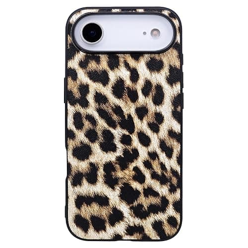 DMaos für iPhone 17 Pro Fall für Frauen, Leoparden-Design Kunstleder Abdeckung, Klassische Mode für iPhone17 Pro 6.3 Zoll - Braun thumbnail 2
