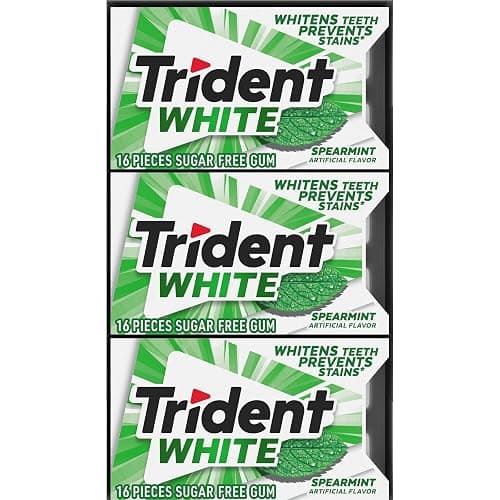 Trident White Spearmint Sugar-Free Chewing Gum, 9 Pack of 16 Pieces (144 Total Pieces) thumbnail 18
