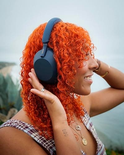 Sony WH-1000XM5 Premium Noise Canceling Headphones, Auto NC Optimizer, 30-Hour Battery, Alexa Voice Control, Midnight Blue thumbnail 13