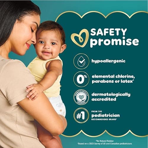 Pampers Swaddlers Diapers, Size 3, Absorbent, Keeps Baby Dry and Comfortable, Skin Safe Disposable Baby Diaper, 1 Pack (Count of 132) thumbnail 5