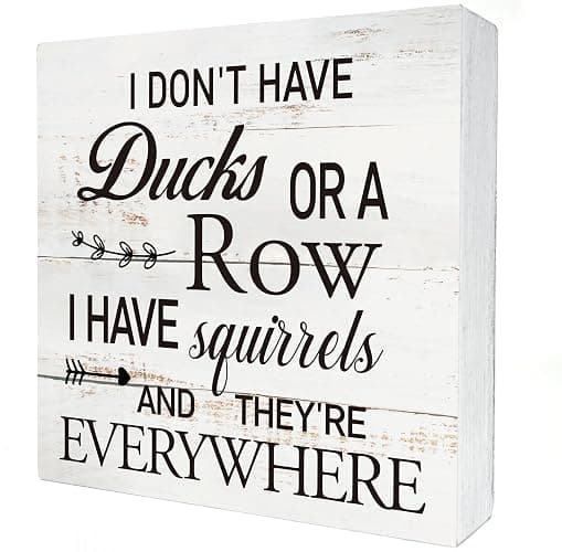 Funny Office Quote Wooden Box Sign Desk Decor Rustic Humorous Wood Block Plaque Box Sign for Home Living Room Shelf Table Decoration (5 X 5 Inch) - Image 1