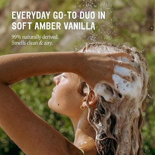 California Naturals Vanilla Bloom Shampoo & Conditioner Set, Natural, Vegan, Cruelty, Silicone, Paraben, and Sulfate Free Shampoo, All Hair Types, 20 Fl Oz (Pack of 2) thumbnail 2