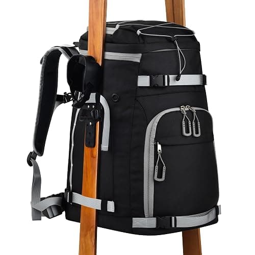 Expandable Ski Boot Bag – 55L to 70L Waterproof Ski & Snowboard Boot Backpack with Helmet Compartment – Fits Boots, Goggles, Gloves & Gear – Travel-Ready for Men & Women thumbnail 7