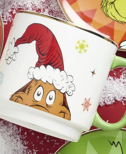 Lenox 898097 Merry Grinchmas Stackable Mugs, Service For 4, Assorted, Christmas, Drinkware Set, Holiday Glasses thumbnail 8