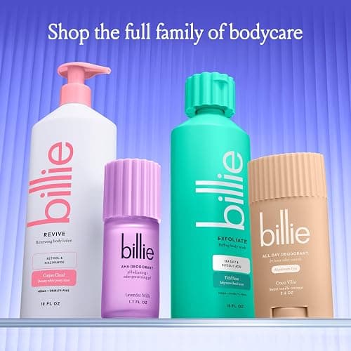 Billie Exfoliating Womens Body Wash, 18 fl oz, Sea Salt & Floral Scent, Vegan, Cruelty Free - Exfoliating - 18 Fl Oz (Pack of 1) thumbnail 6