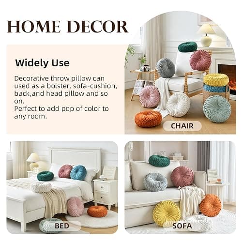 Round Throw Pillow thumbnail 5