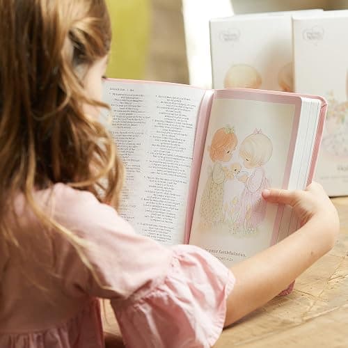NRSVCE, Precious Moments Bible, Pink, Leathersoft, Comfort Print: Holy Bible thumbnail 5