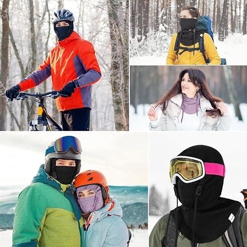 TopAcsy Ski Mask for Men Women Adjustable Breathable Balaclava Face Mask Men UV Protector Face Cover for Winter Outdoor thumbnail 6