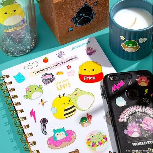 Original Squishmallows 2000+ One of a Kind Sticker Book, 43 Sticker Sheets, Kawaii Squishmallows Stickers for Water Bottle, Notebooks, Party Favor Bags, Cute Stickers & Sticker Books for Kids Ages 4-8 thumbnail 2