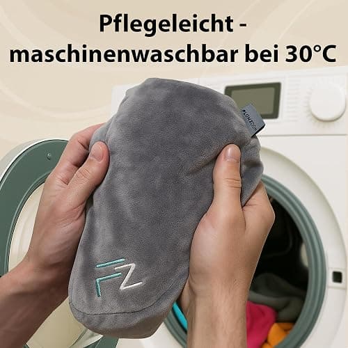 FLOWZOOM AIR Aufblasbares Nackenkissen mit Haube, Grau, L | H-Form, 5 Schlafpositionen, Verstellbare Festigkeit, Waschbarer Bezug, Ohrstöpsel, 260 g leicht thumbnail 10