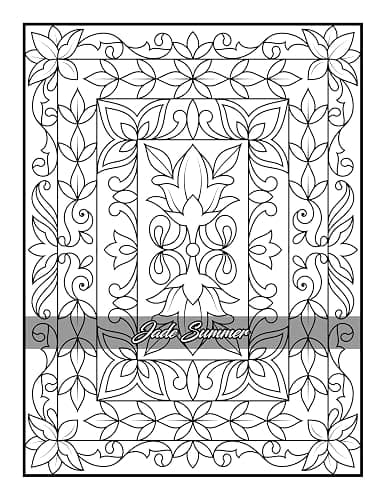 100 Amazing Patterns: An Adult Coloring Book with Fun, Easy, and Relaxing Coloring Pages thumbnail 45