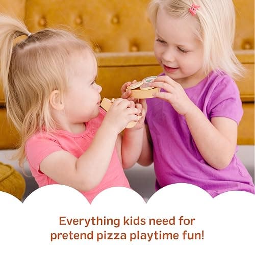 Melissa & Doug Wooden Pizza Party Play Set, 36 Self-Stick Toppings, Pizza Toy Kitchen Set & Play Kitchen Accessories, Preschool Toys for Boys & Girls 3+ thumbnail 7