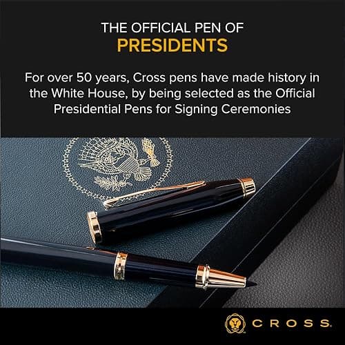 Cross Classic Century Refillable Ballpoint Pen, Limited-Edition 23KT Gold Plated luxury Ballpen, Presented in a Luxury Gift Box - Medium Point, Black Ink, Gold thumbnail 4
