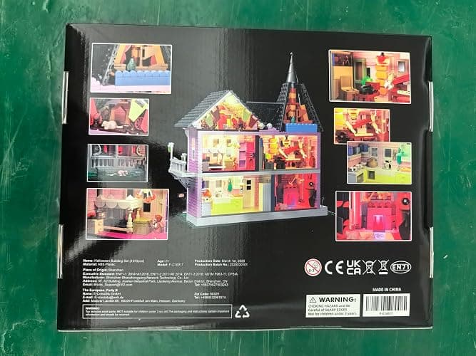 Millionspring Pink House Building Set with LED Light, Pink Palace Building Block Model Kit for Home Decor, Creat Gift for Hallowean,Friends,Kids and Adults thumbnail 7